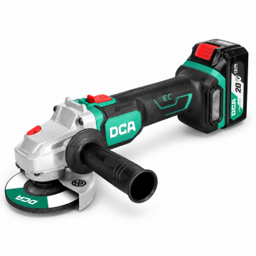 DCA ADSM06-100 (Type EM) Cordless Brushless Angle Grinder – 100 mm (4")