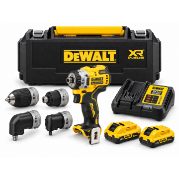 DEWALT DCD703D2 12V MAX XR Brushless Multi-Head Drill/Driver Kit