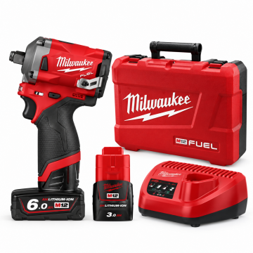 Milwaukee M12 FUEL™ 2nd Generation 1/2" Stubby Impact Wrench (FIWF12-632C)
