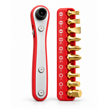 M10 Mini Ratchet Wrench Set – 11 Pieces (RS10)